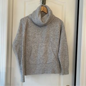 Grey turtleneck sweater